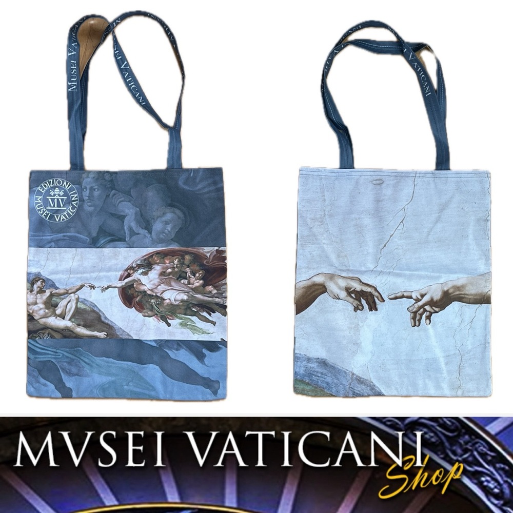 🇻🇦NEW Vatican Museum Sistine Chapel The Creation of Adam Michelangelo Tote Bag